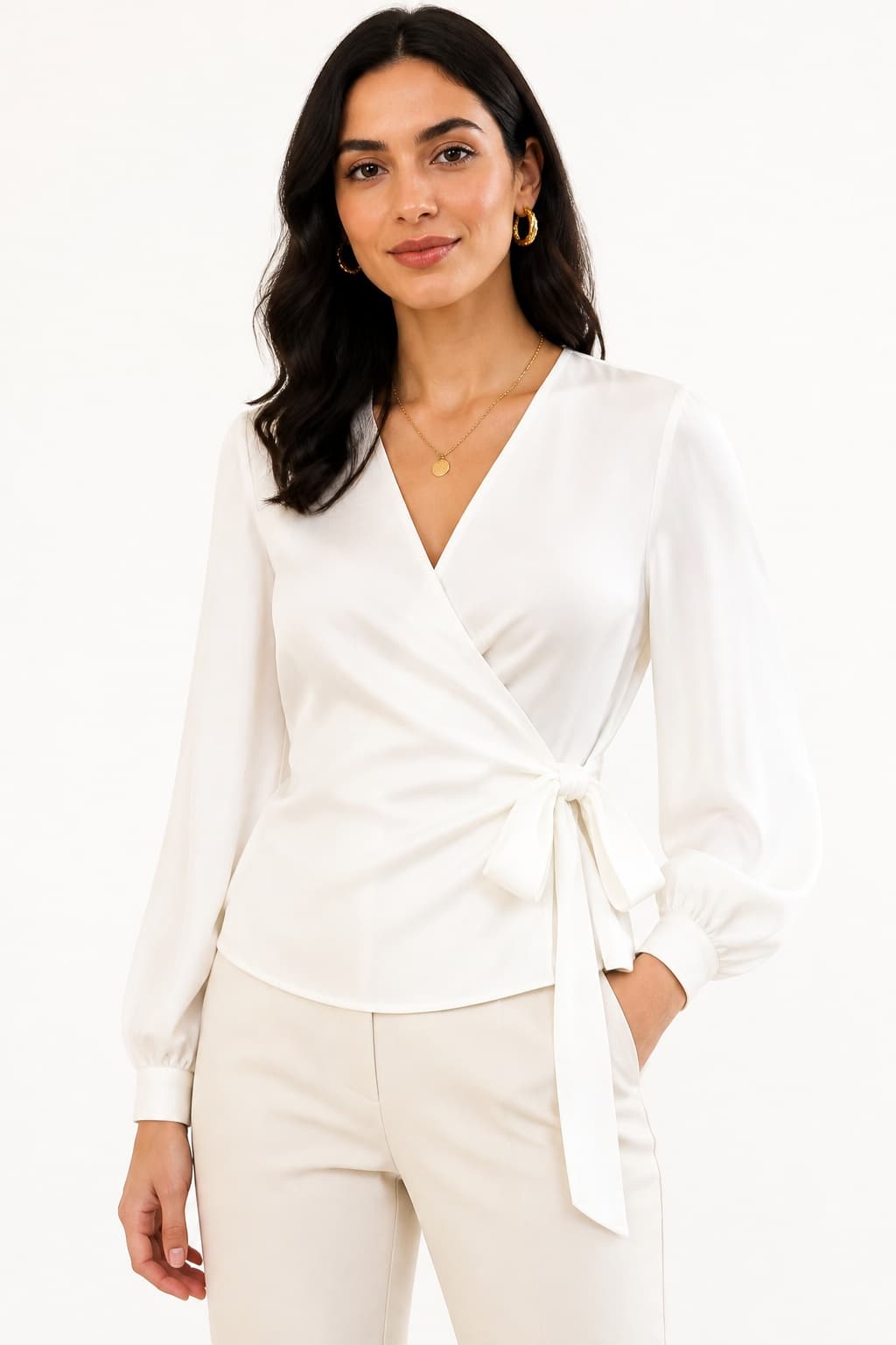 Wrap Tie Front Top